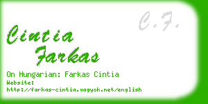 cintia farkas business card